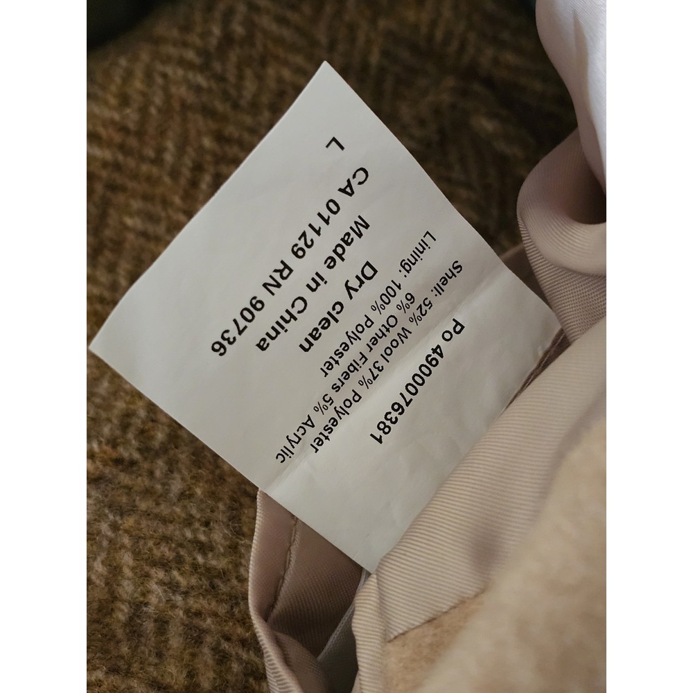 LAUREN RALPH LAUREN WOOL BLEND LONG OVER COAT LB VEST SCARF XL - Picture 8 of 8